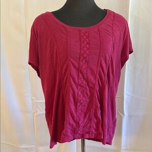 Denver Hayes Women's Pink Jersey Cotton Top 2XL/2TG